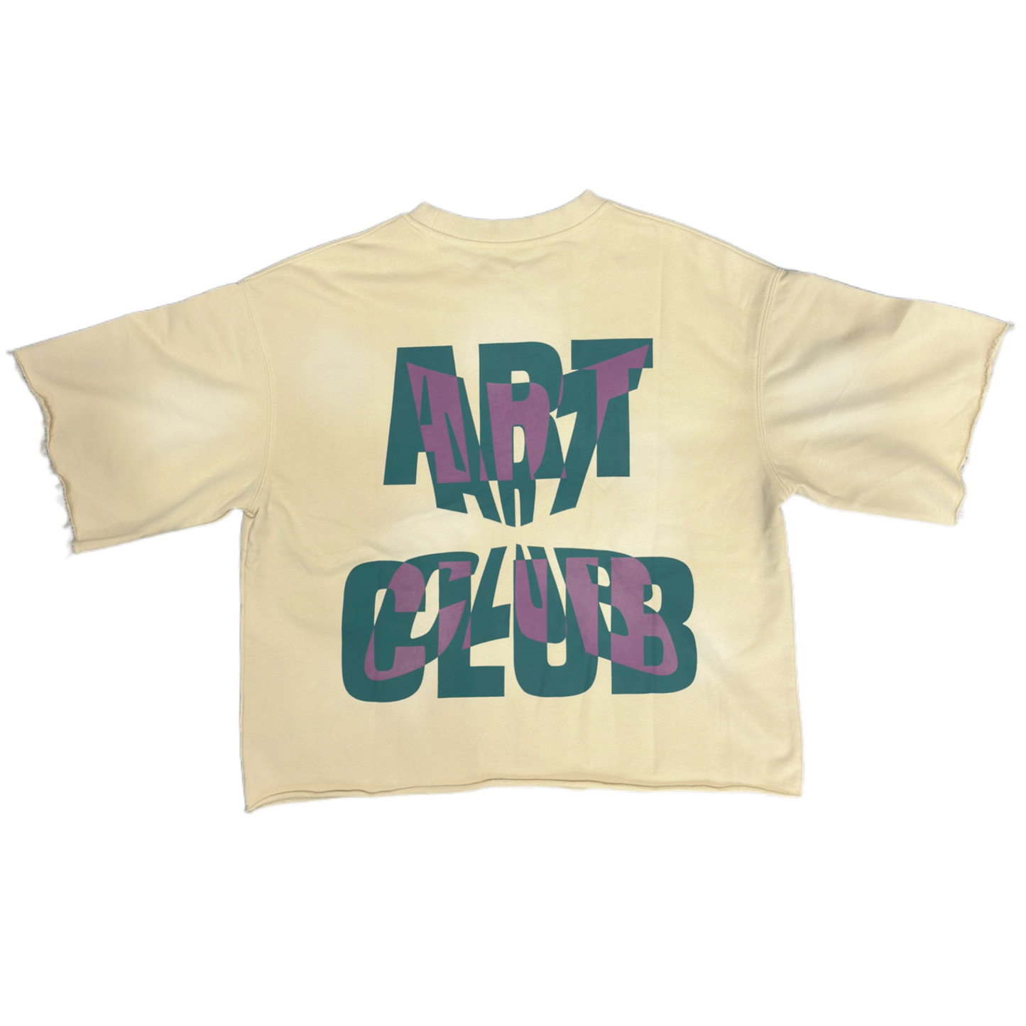 Cream Cropped T-Shirt