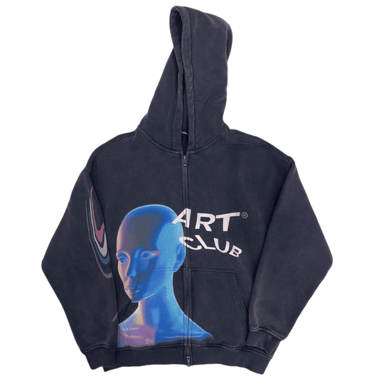 Navy Blue Zip Hoodie