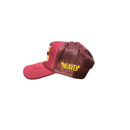 Burgundy "Highly Favored" Otto Trucker Cap