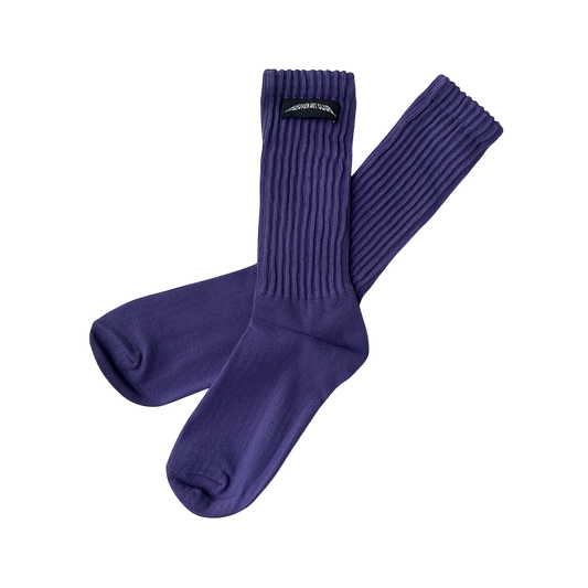 Grape Purple Crew Sock