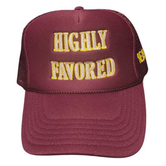 Burgundy Trucker Cap