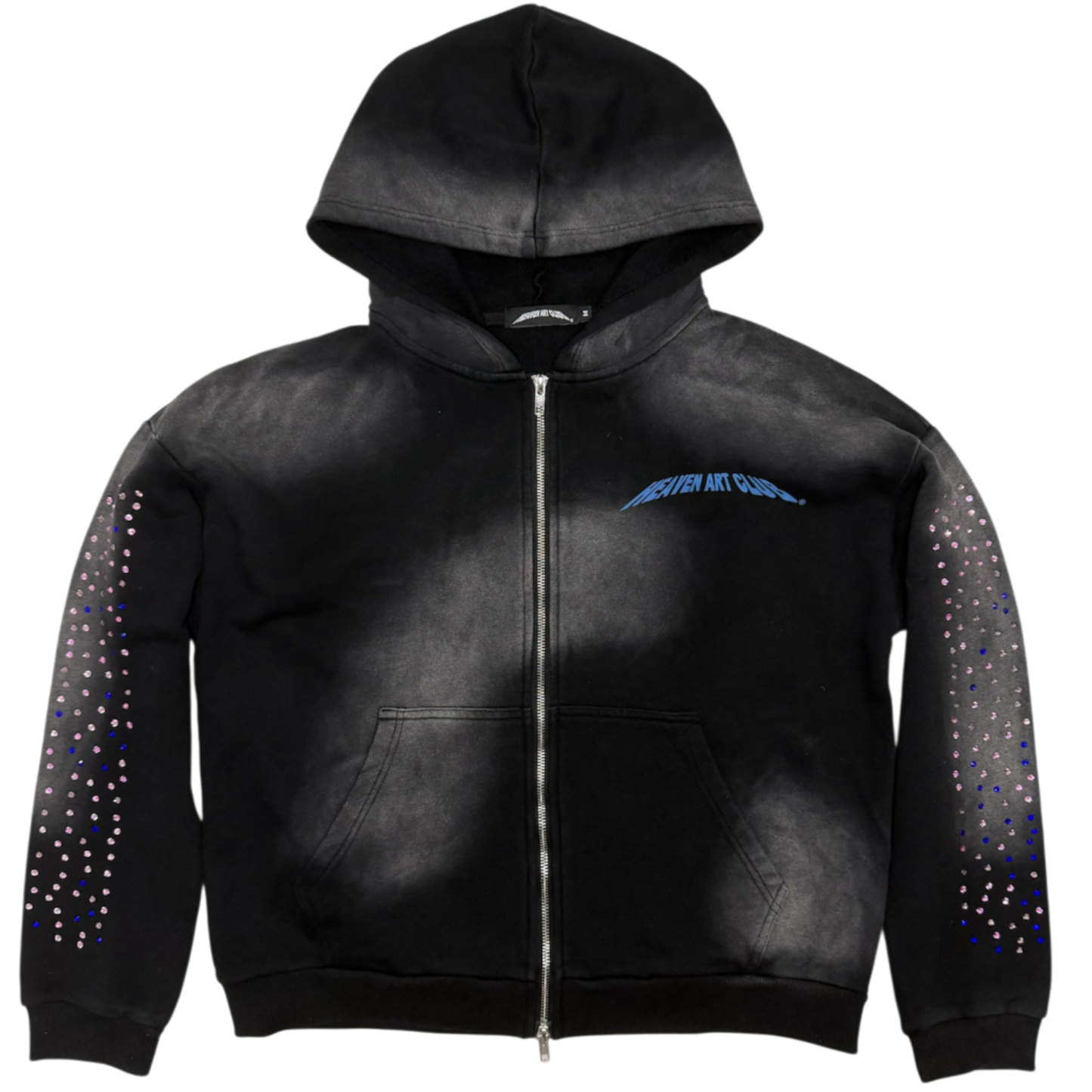 Black Hollywood Hills Zip Hoodie